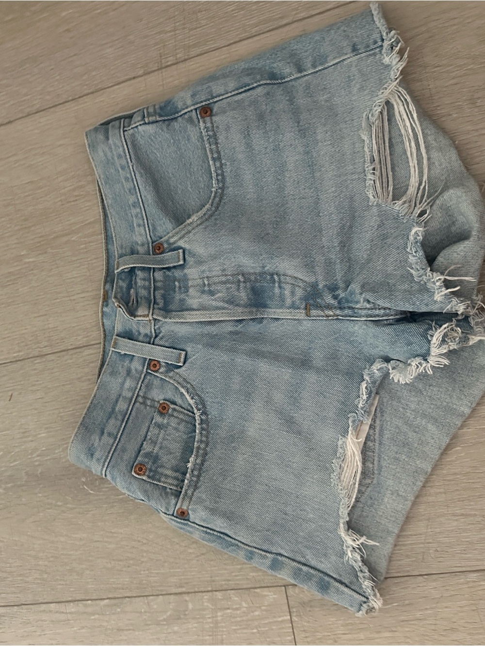 Levi's 501 Distressed Denim Cutoff Shorts